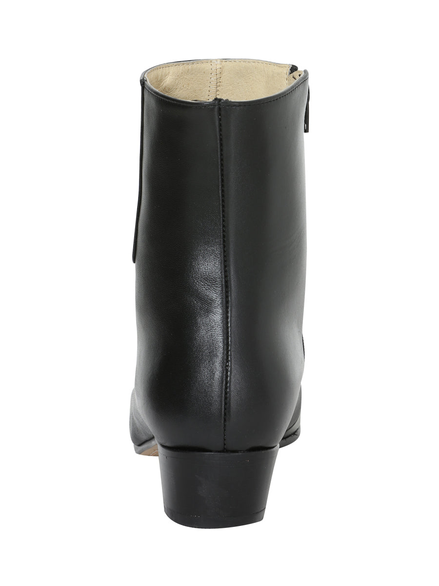 El Besserro Men's Cowboy Western Dress Boot - Made in Mexico - Goat Leather in Black 199