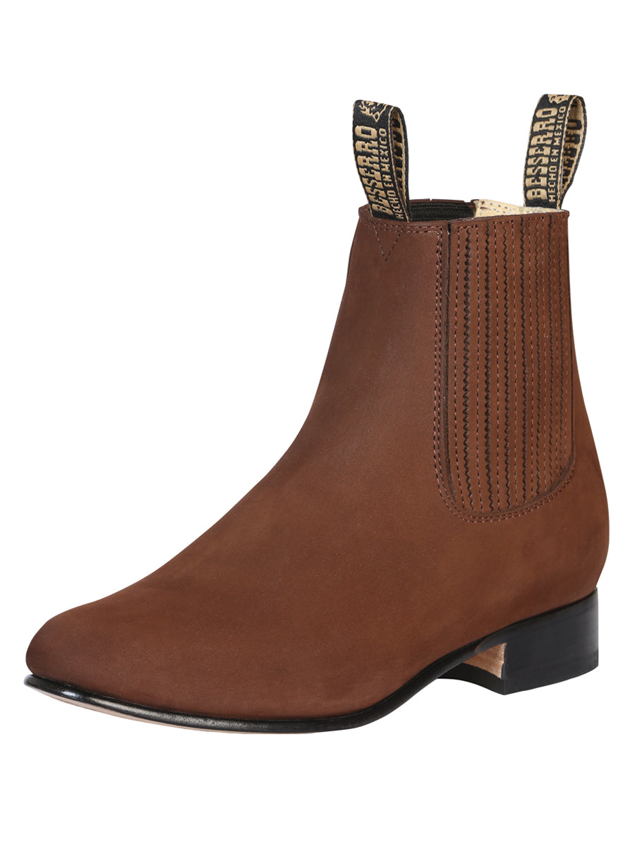El Besserro Charro Nobuck Camel 204