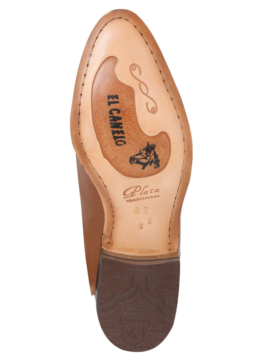 El Canelo "Plata" Men's Charro Ankle Cowboy Boot - Atlas Maple 227