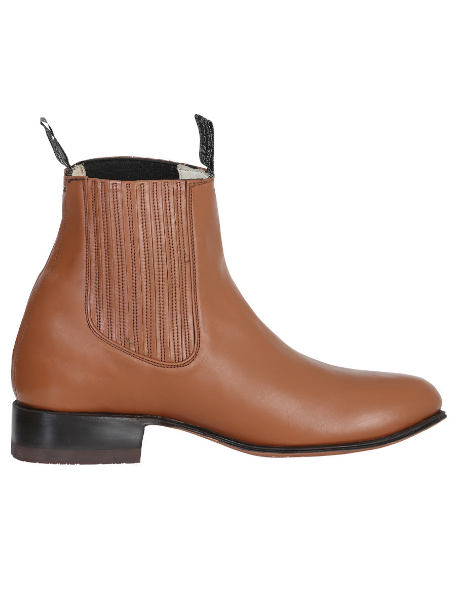 El Canelo "Plata" Men's Charro Ankle Cowboy Boot - Atlas Maple 227