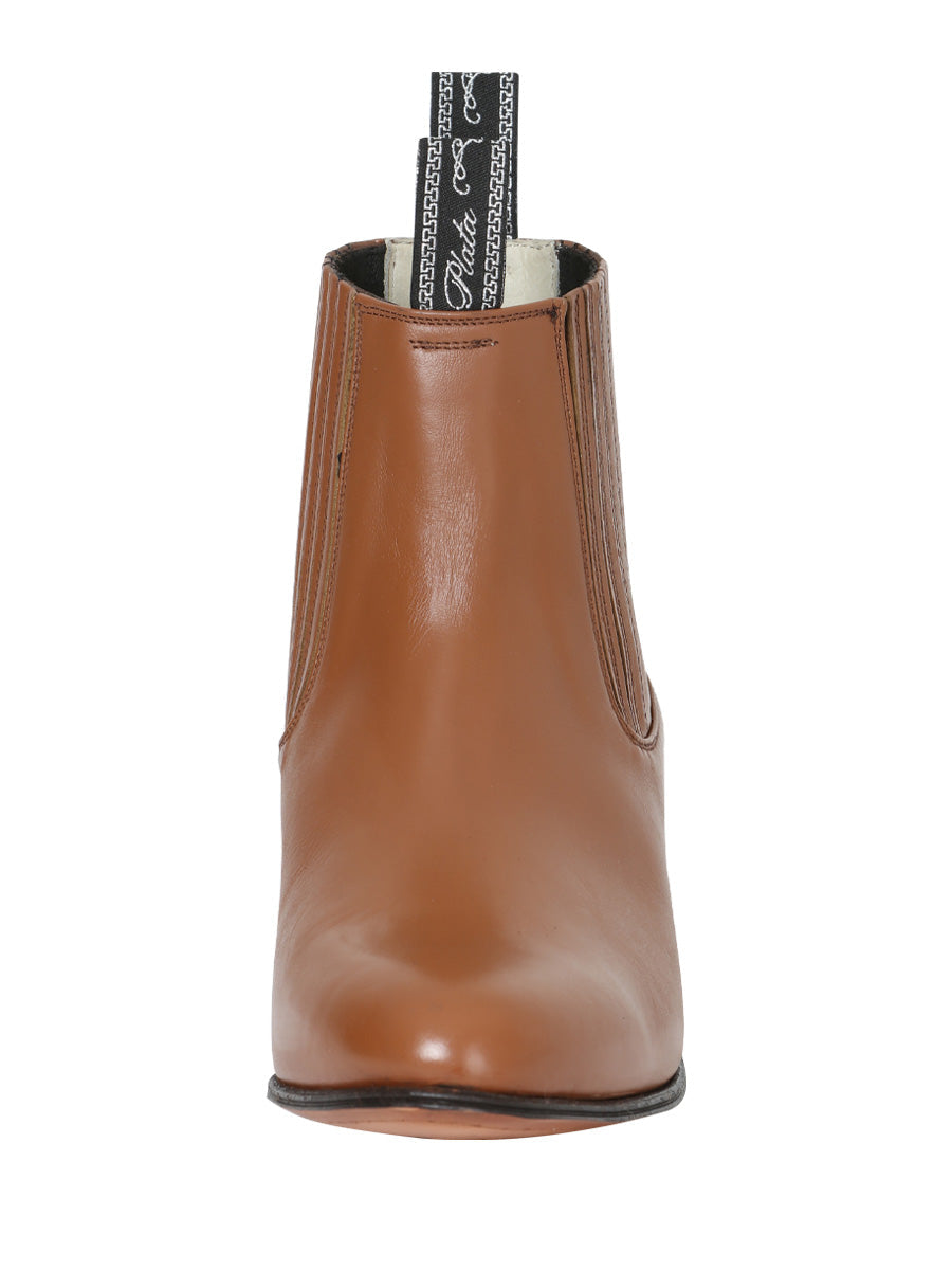 El Canelo "Plata" Men's Charro Ankle Cowboy Boot - Atlas Maple 227