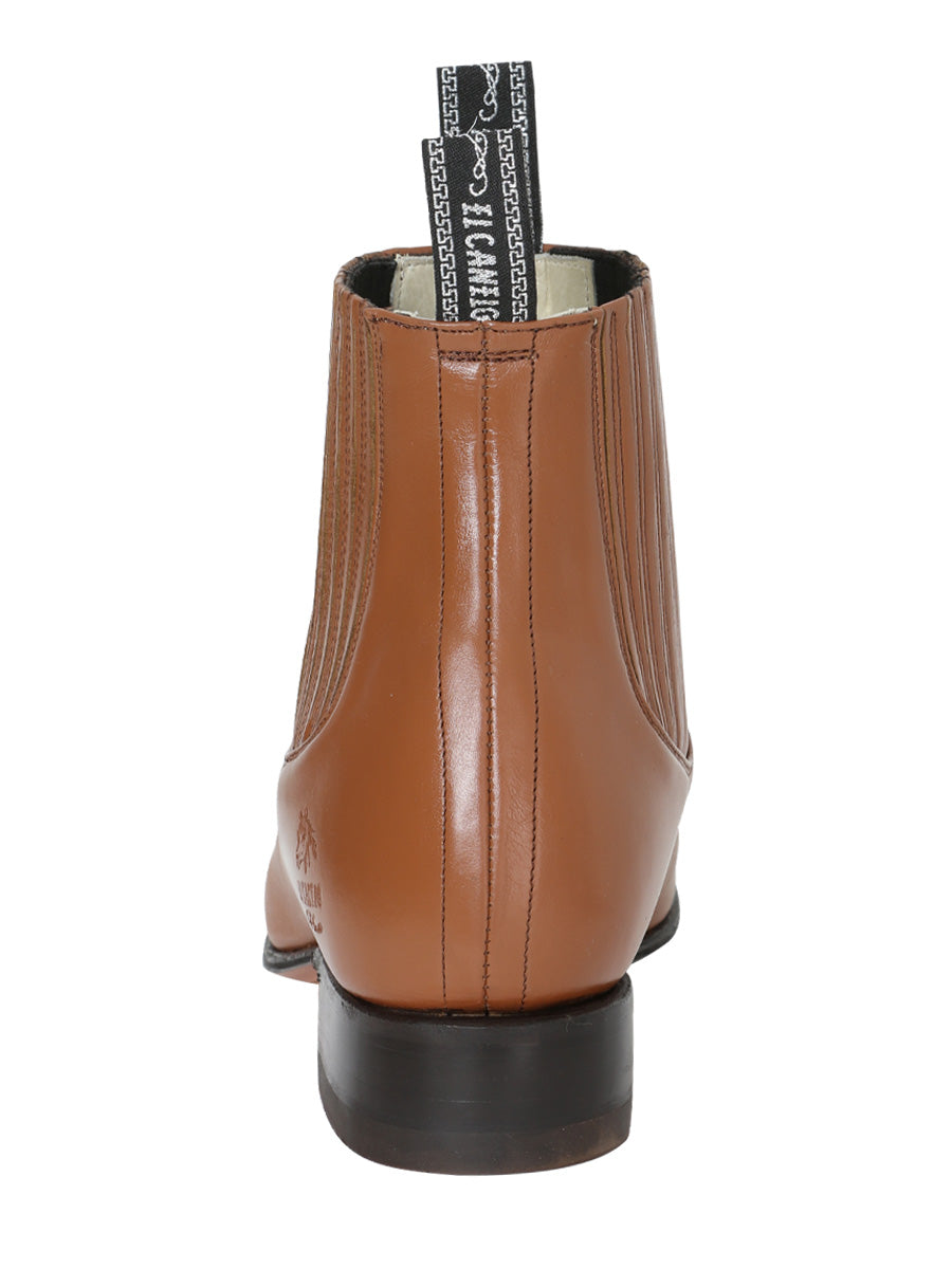 El Canelo "Plata" Men's Charro Ankle Cowboy Boot - Atlas Maple 227