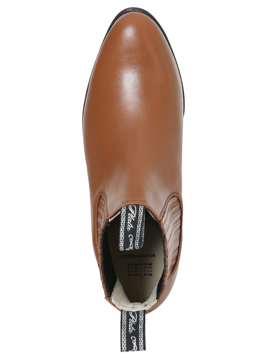 El Canelo "Plata" Men's Charro Ankle Cowboy Boot - Atlas Maple 227