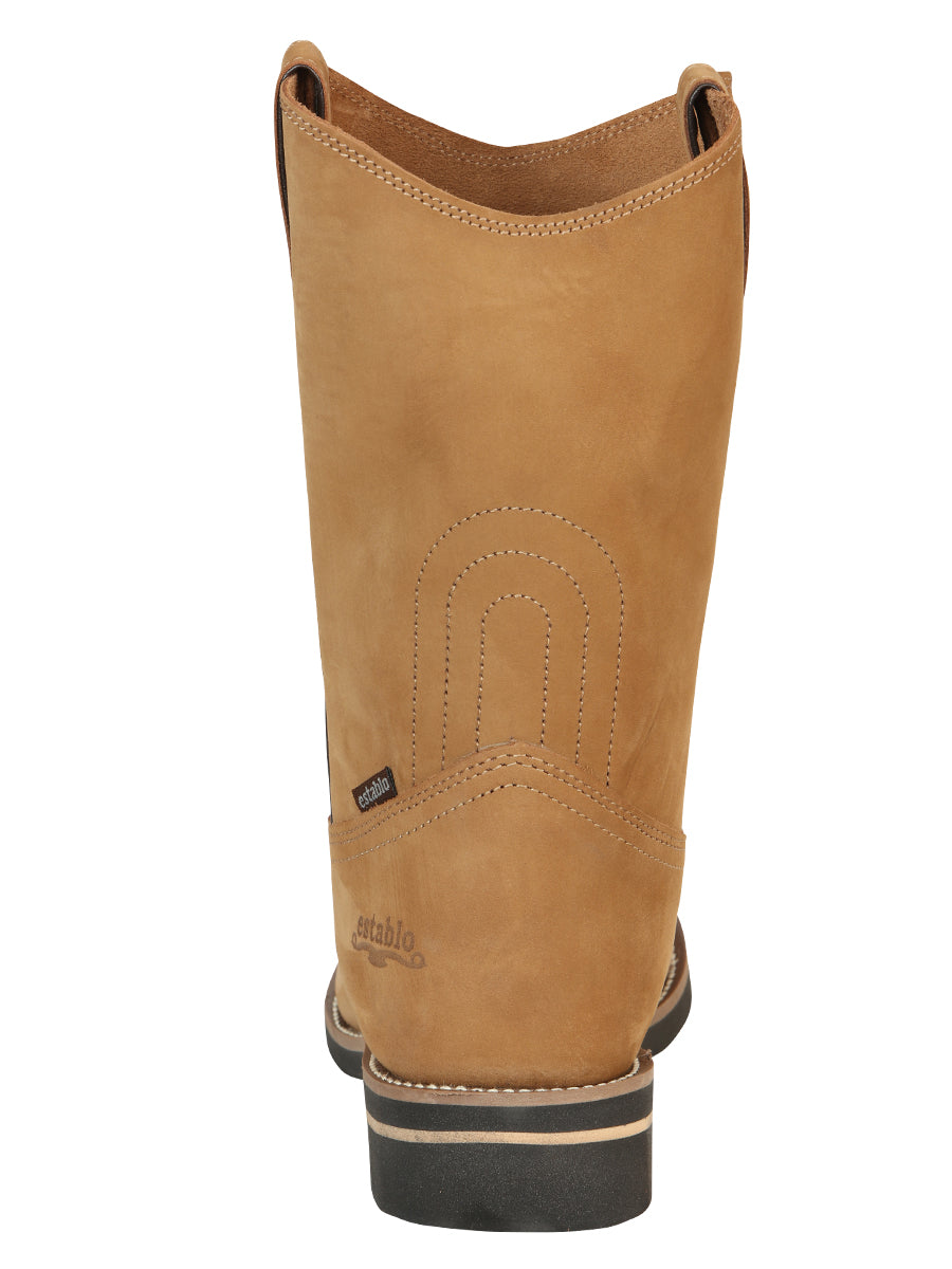 Establo Work Boot Leather Nobuck Cinnamon 303