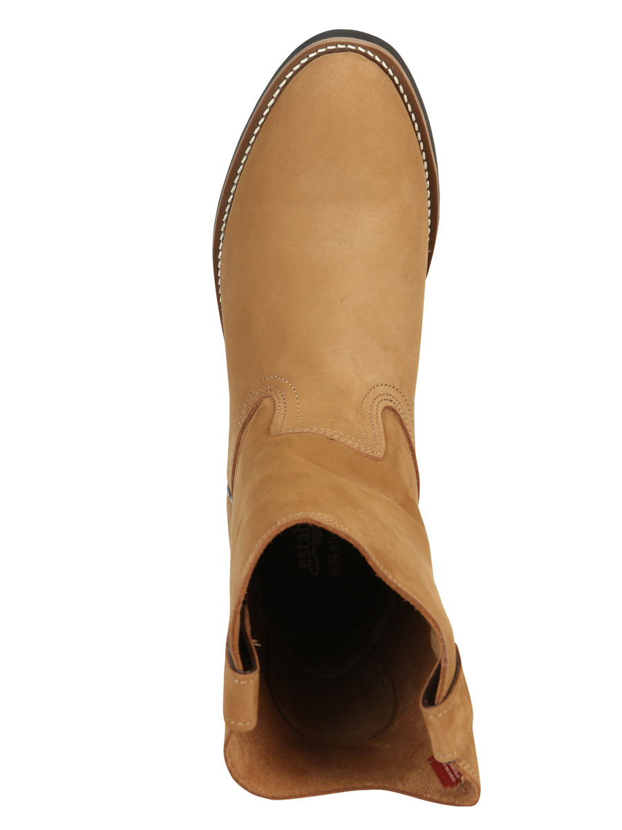 Establo Work Boot Leather Nobuck Cinnamon 303