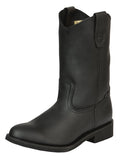 ESTABLO Men's Leather Work Boot - Made in Mexico - Grasso Black 311
