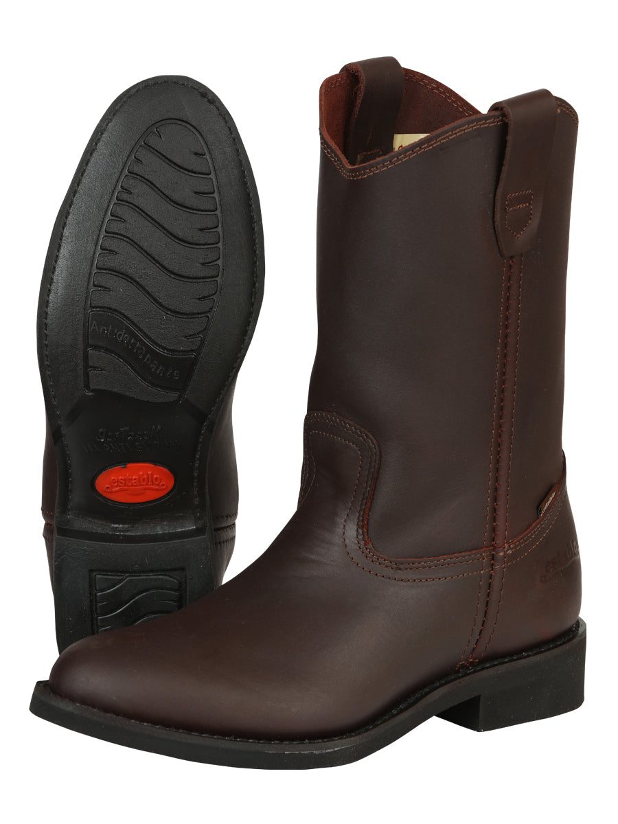 Establo Men's Work Boot - Leather Grasso - Shedron 316