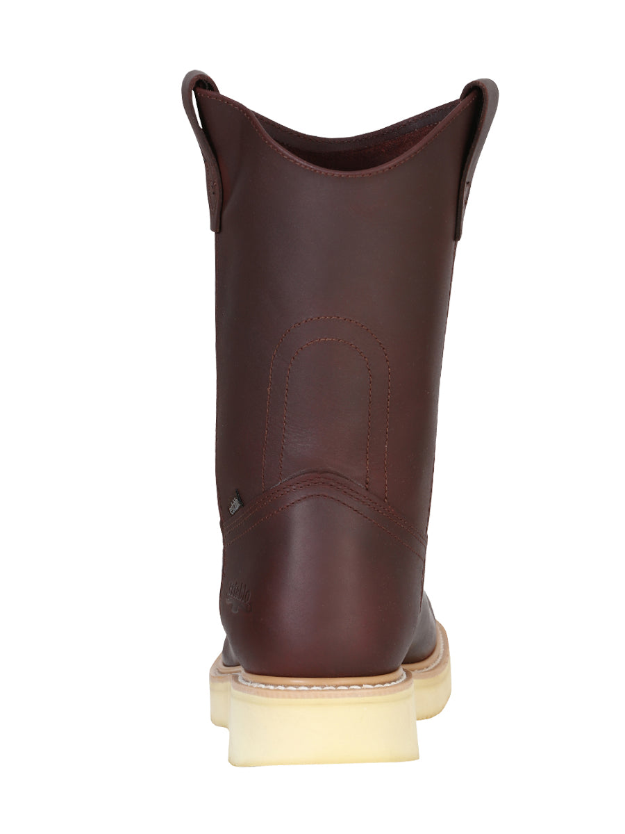 ESTABLO Men's Leather Work Boot - Made in Mexico - Grasso Shedron 318