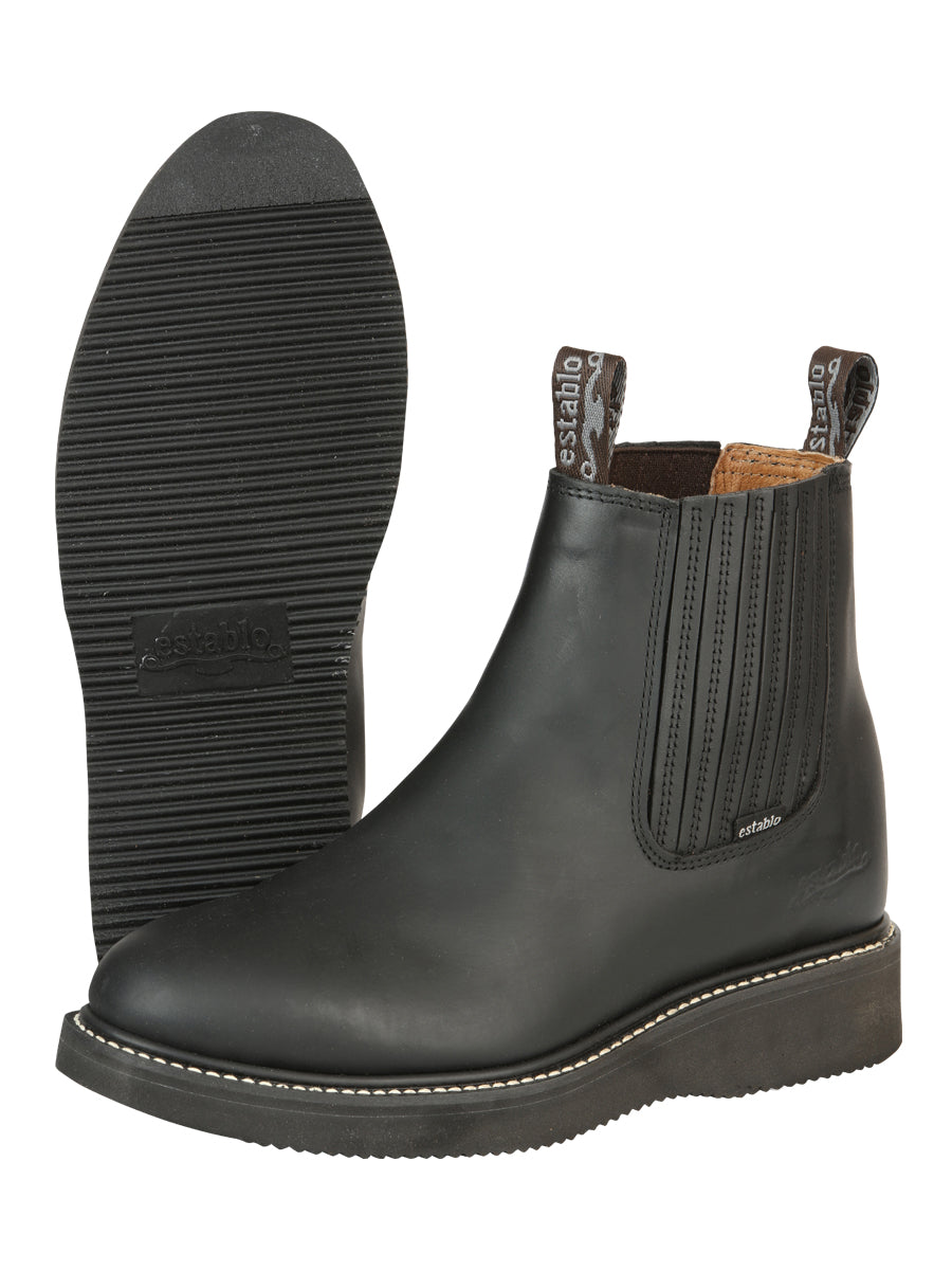 Establo Work Ankle Boot Grasso Black 320