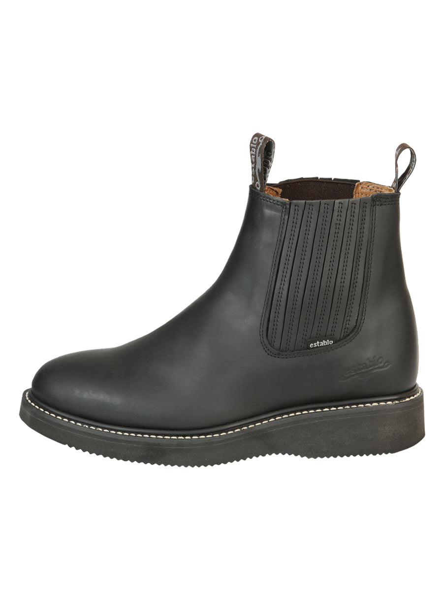 Establo Work Ankle Boot Grasso Black 320