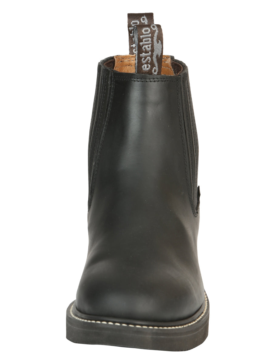 Establo Work Ankle Boot Grasso Black 320
