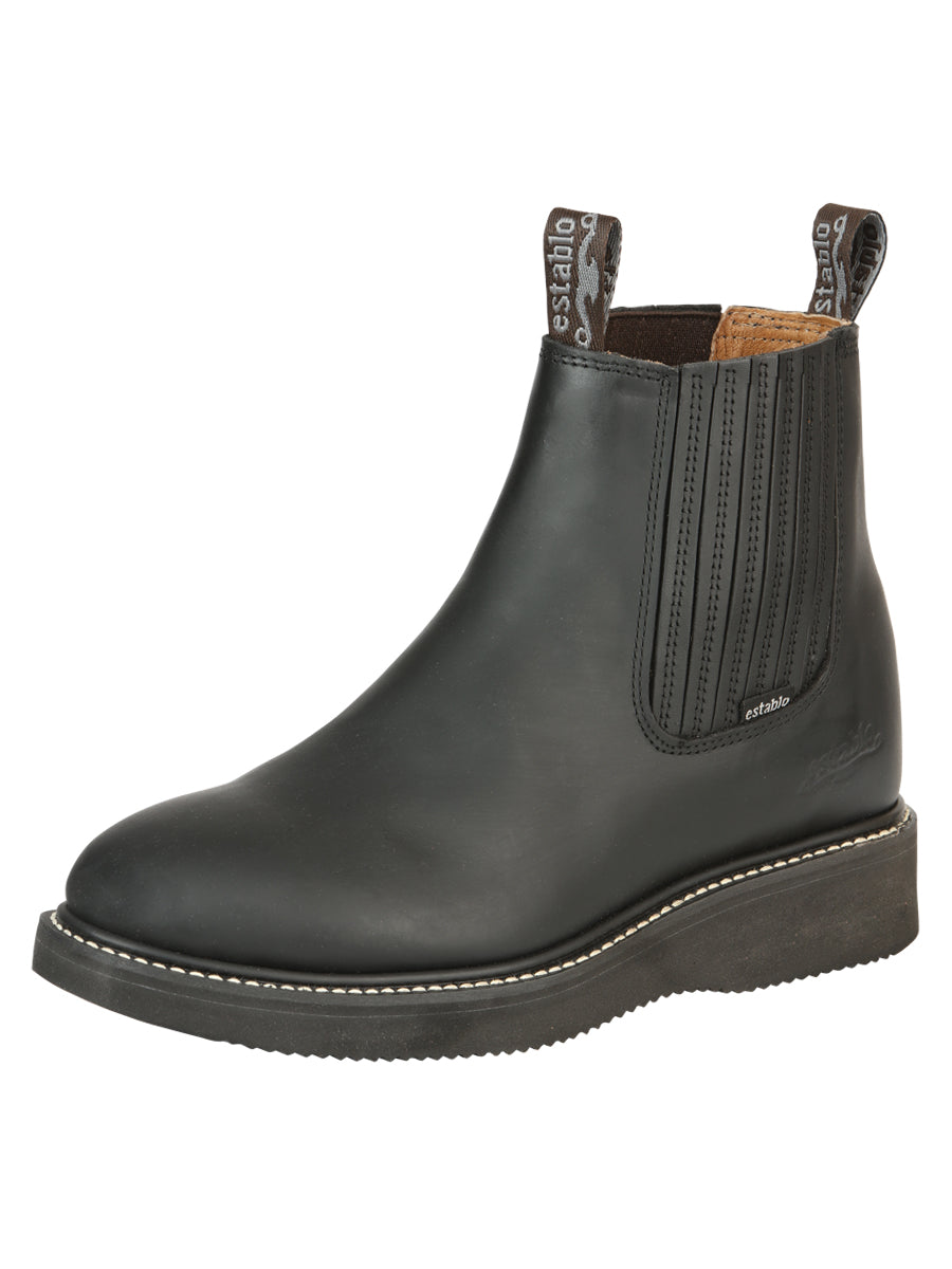 Establo Work Ankle Boot Grasso Black 320