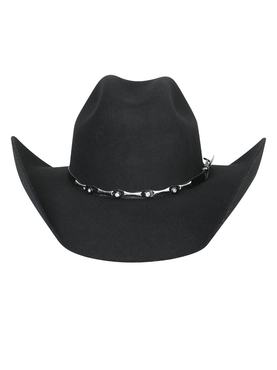 El General 50X Premium Wool Cowboy Hat - Style "Toro" Black 23075