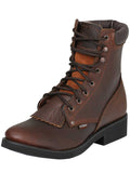Establo Bull Fight Work Ankle Boot Honey Lace Up 32584