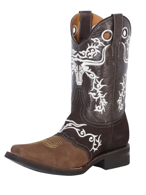El General Men's Leather Western Cowboy Boot Crazy Camel 34311