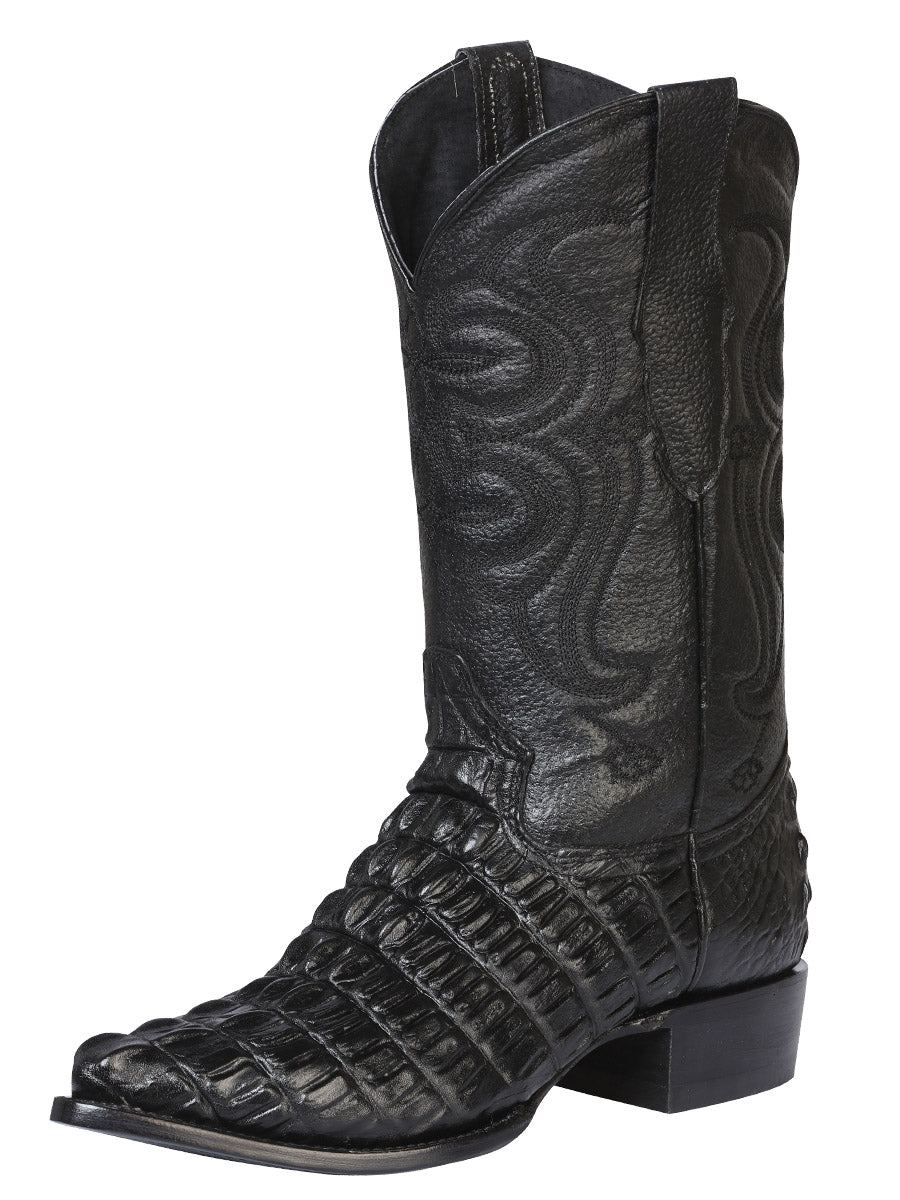 El Senor de los Cielos Cowboy Boot Caiman Black 40842