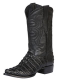 El Senor de los Cielos Cowboy Boot Caiman Black 40842