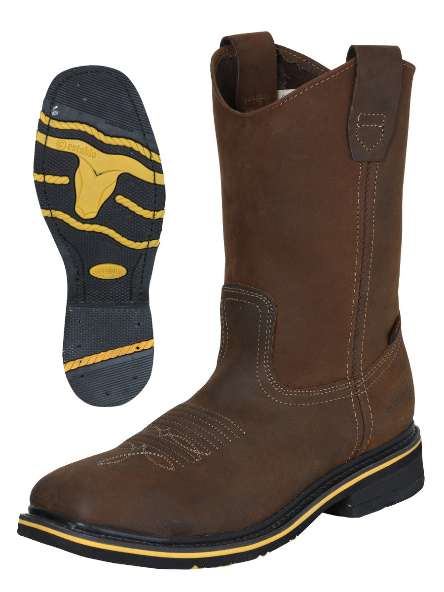 Establo Crazy Tan Steel Toe 41544
