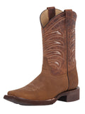 El General Men's Leather Cowboy Boot - Made in Mexico - Crazy Tan 43001