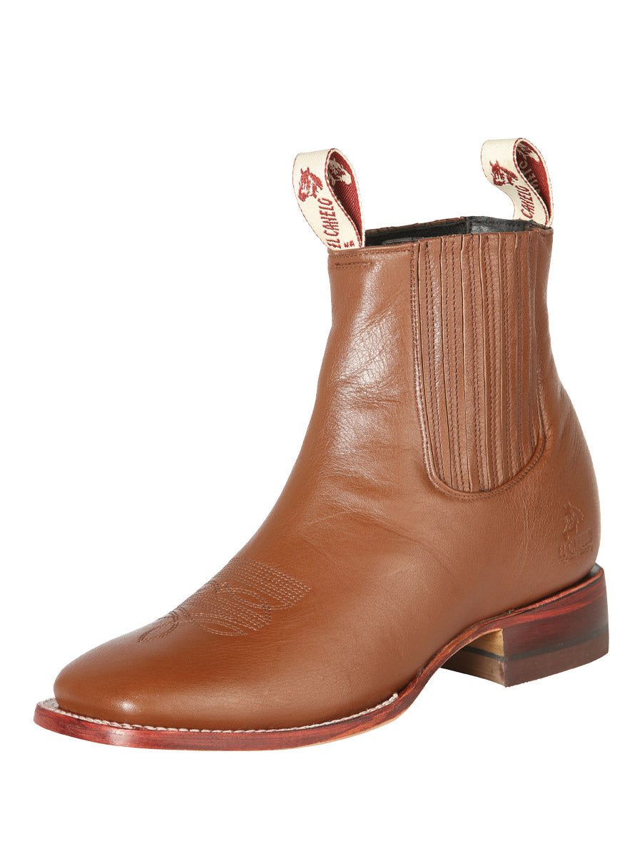 El Canelo Men's Fronterizo Leather Ankle Boots - Made in Mexico - Ikon Wood 44242