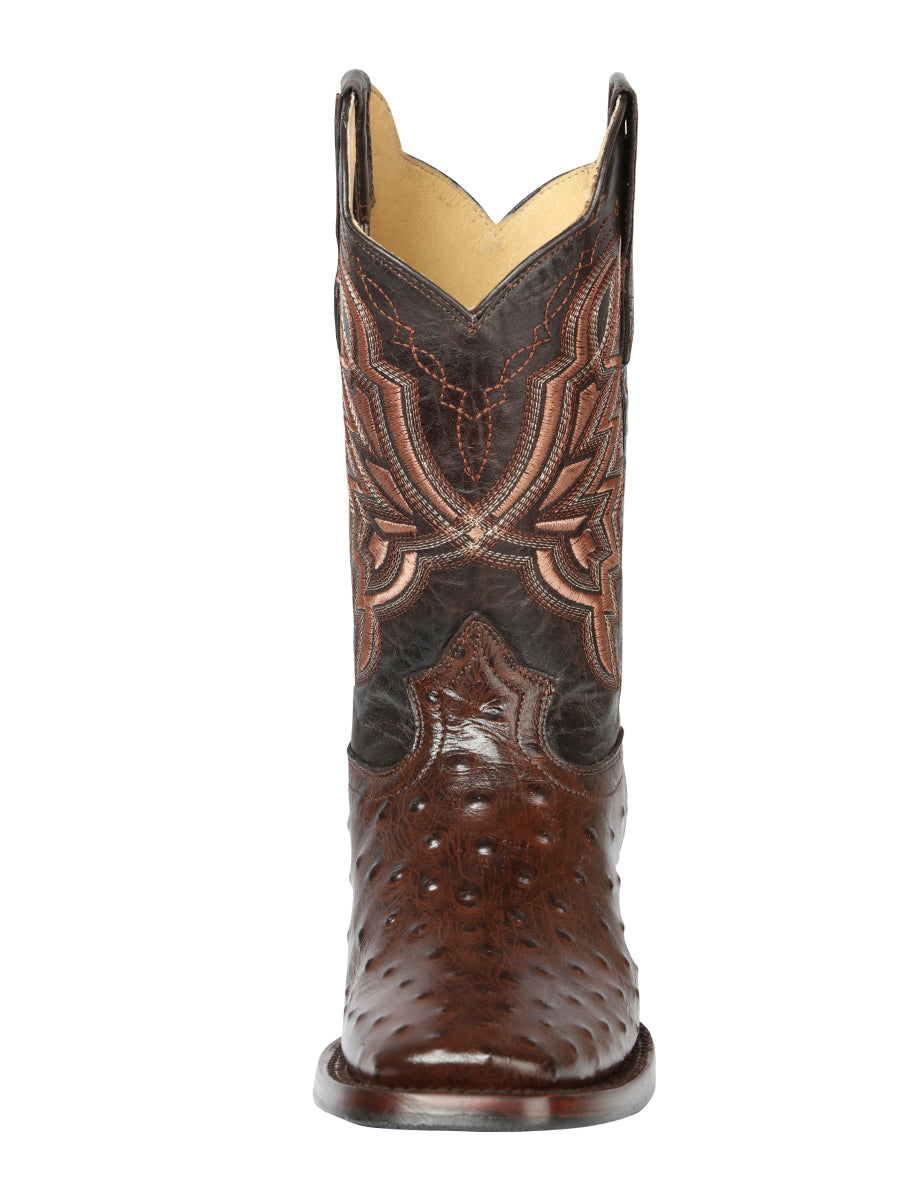 El General Rodeo Boot - Ostrich Print (Avestruz) - Brown 44665