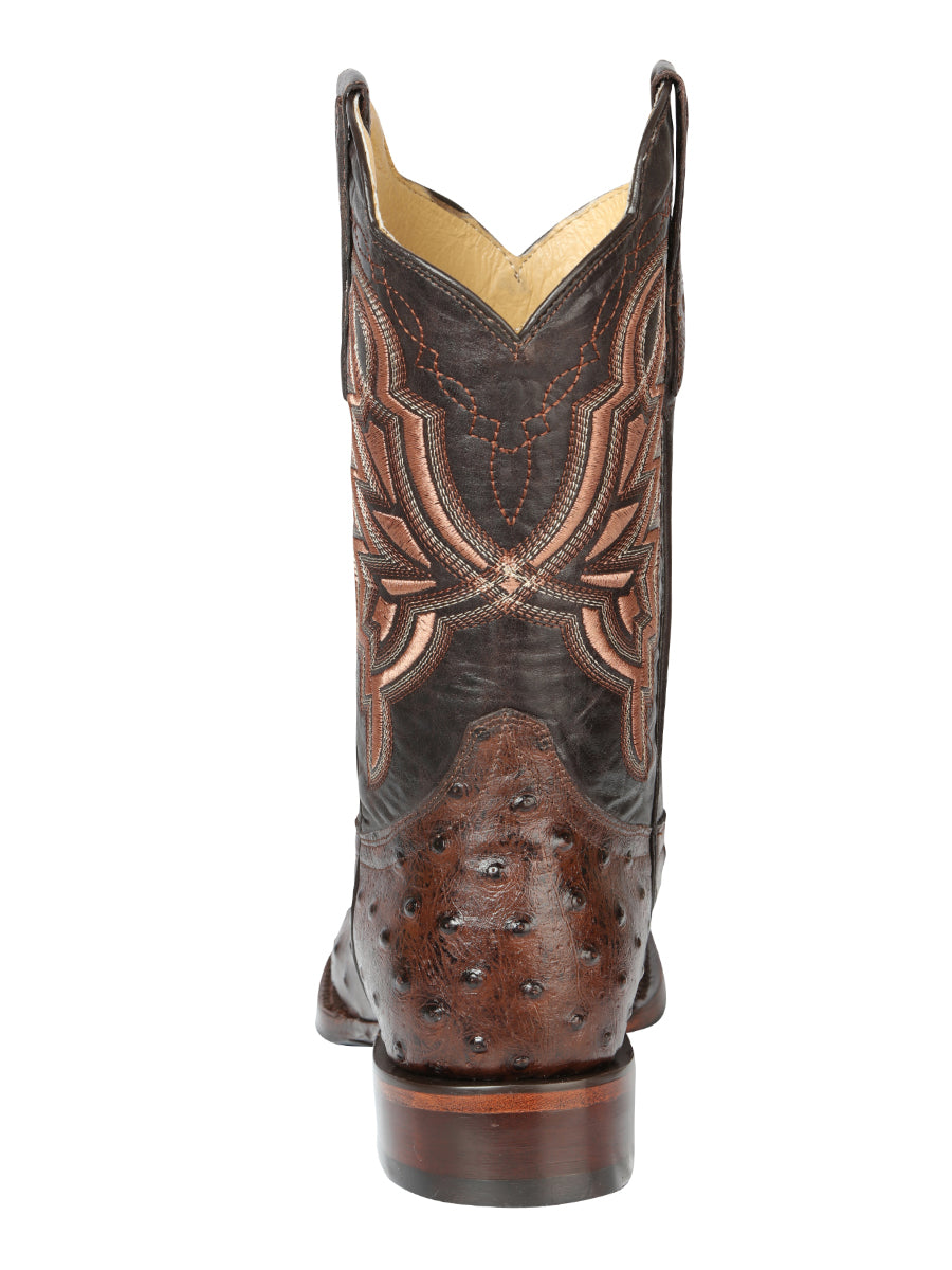 El General Rodeo Boot - Ostrich Print (Avestruz) - Brown 44665
