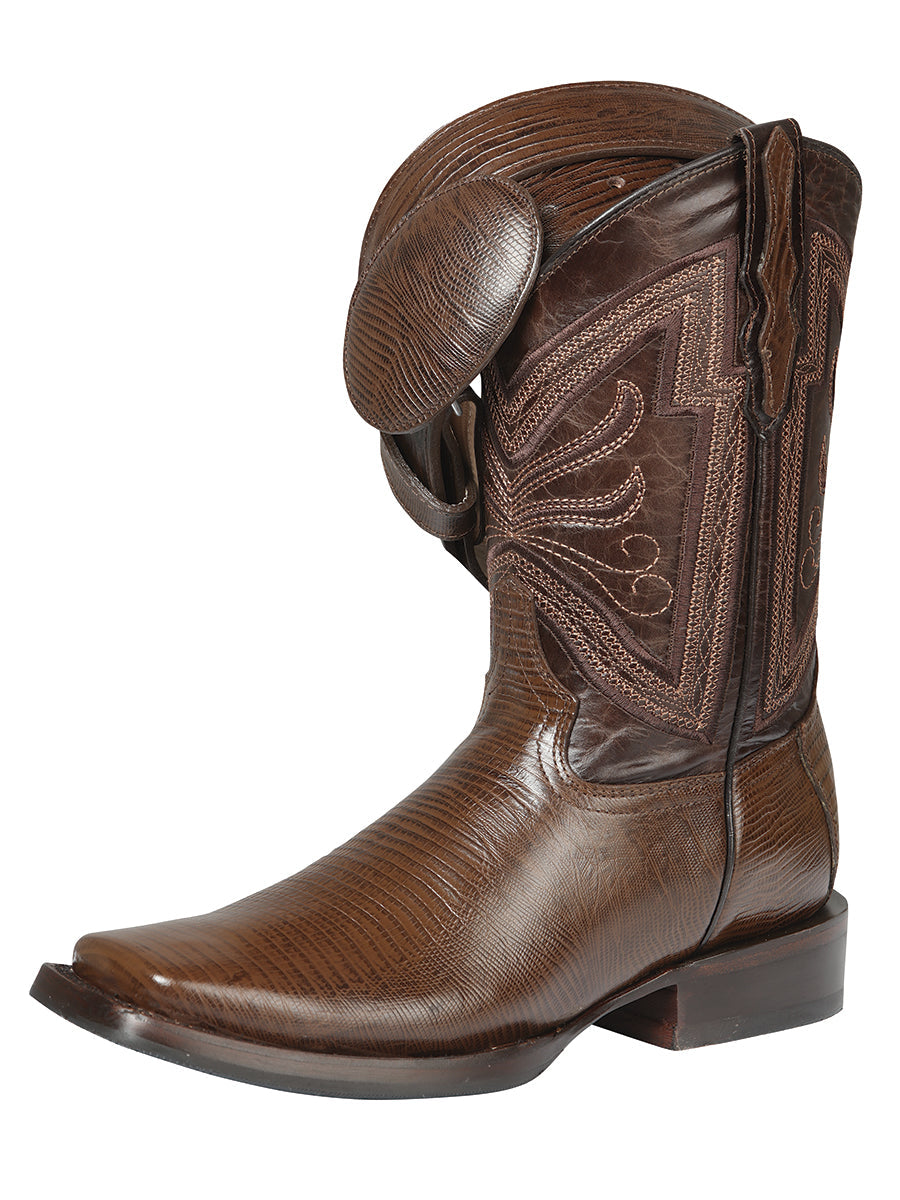 El General Rodeo Boots - Lizard Print - Brown 44674