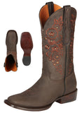 El General Women's Rodeo Boots Crazy Leather - Brown 44847