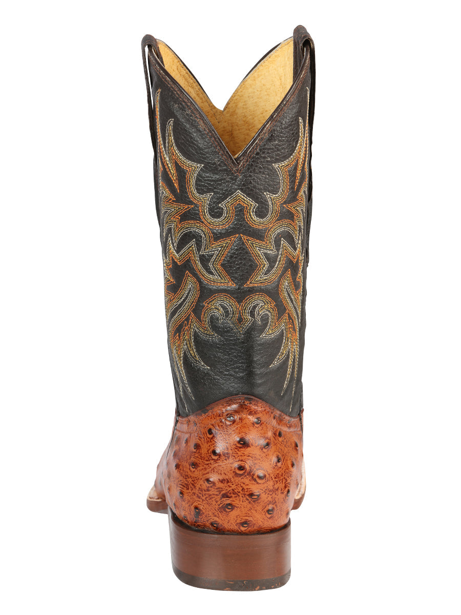 Embossed Cognac Ostrich 44936