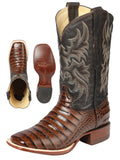 El Senor de los Cielos Men's Rodeo Boot Caiman Belly Brown 44937