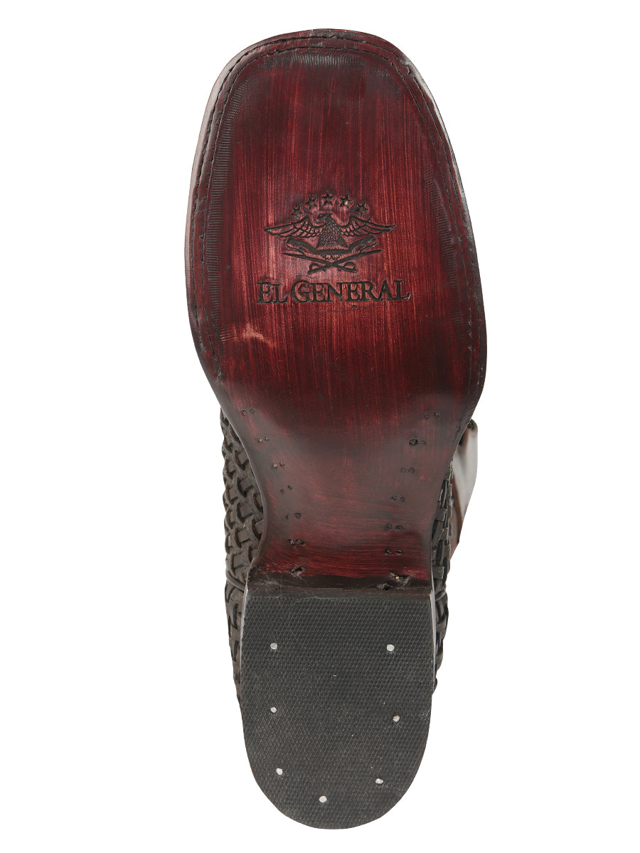 El General Leather Rodeo Boots Petatillo Chocolate 45013
