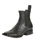 El General Python Imitation Black Ankle Boots 45093