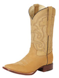 El General Men's Rodeo Boot Nubuck Honey 45204