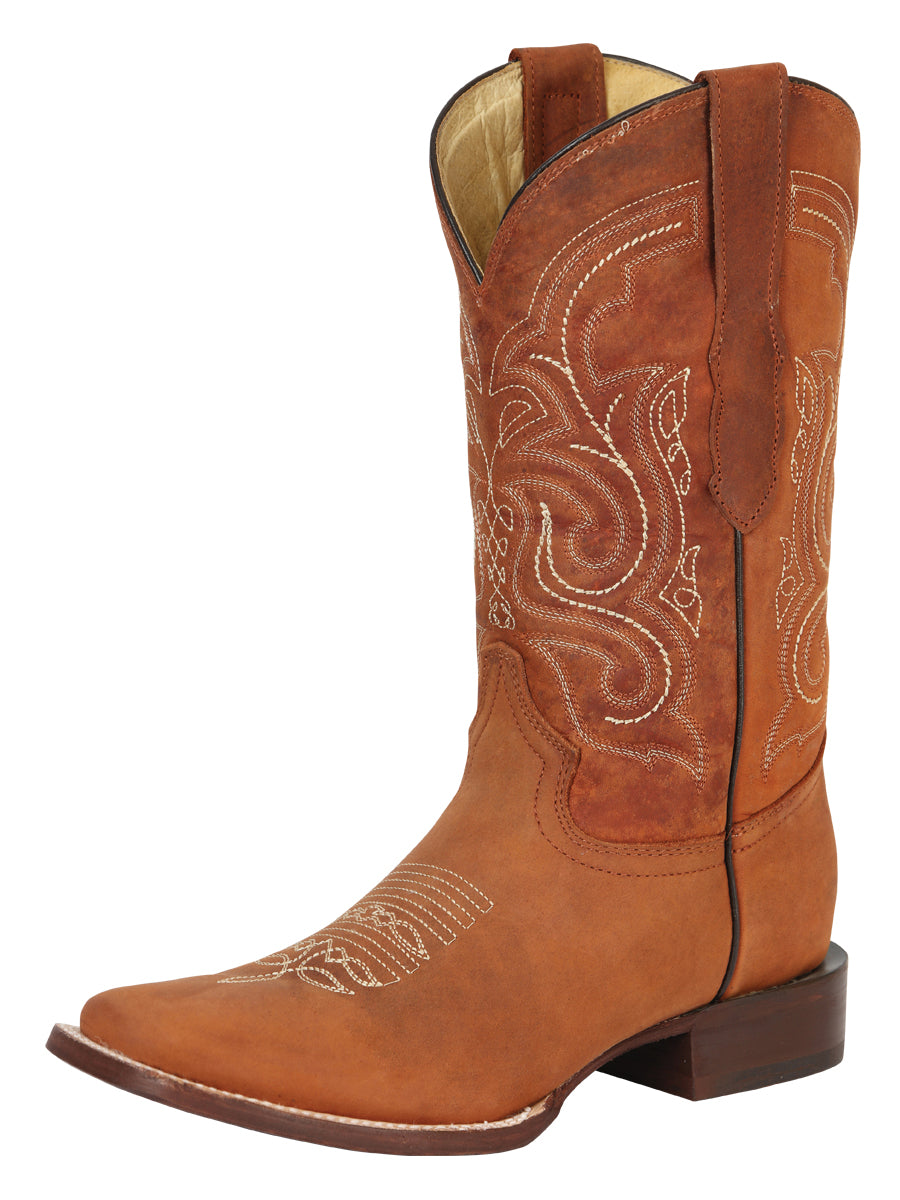 El General Men's Rodeo Boot - Crazy Leather - Cognac 45208