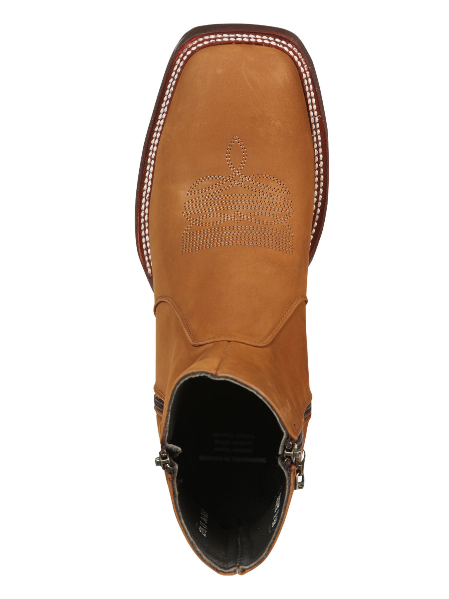 El Canelo Men's Ankle Boots - Nobuck Taupe 45212