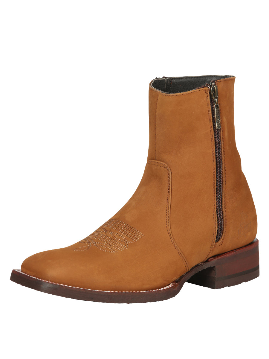 El Canelo Men's Ankle Boots - Nobuck Taupe 45212