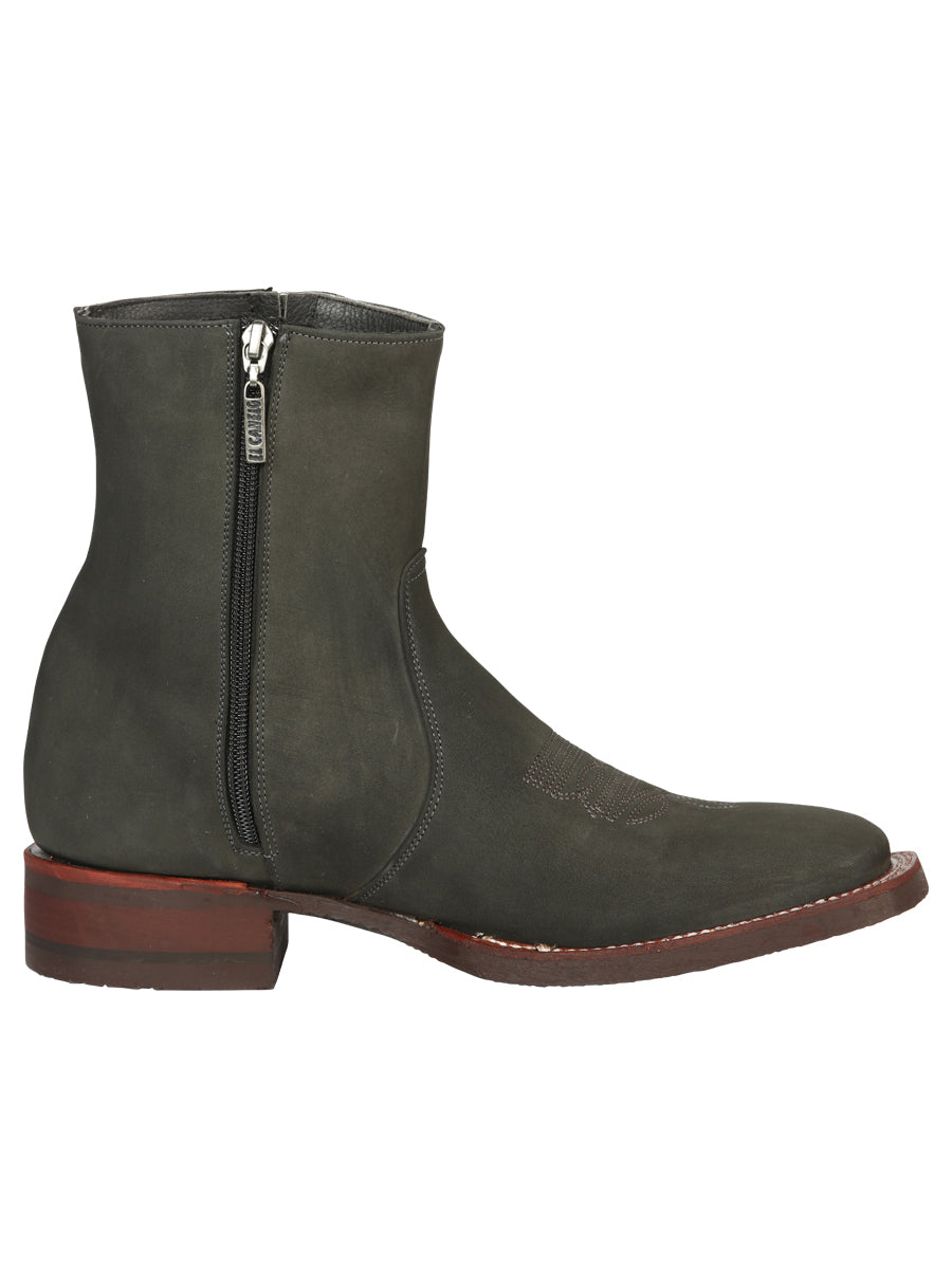 El Canelo Men's Ankle Boots - Nobuck Gray 45213