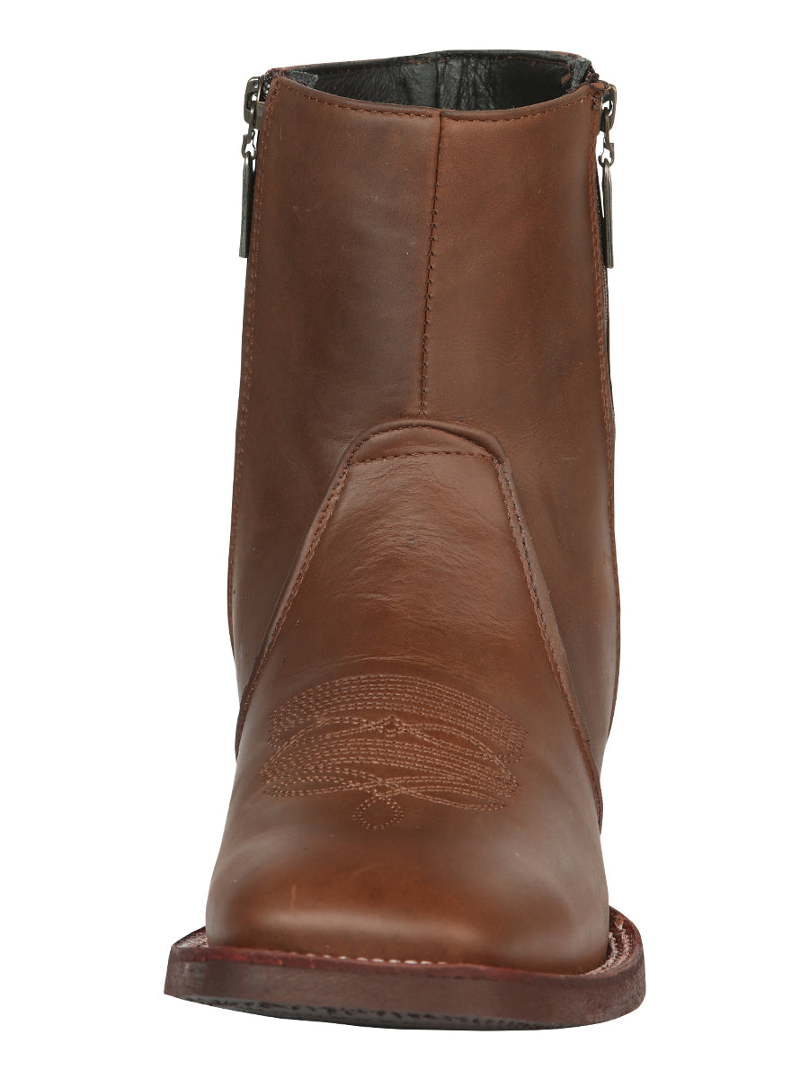 El Canelo Men's Ankle Boots Crazy Leather Wood 45214
