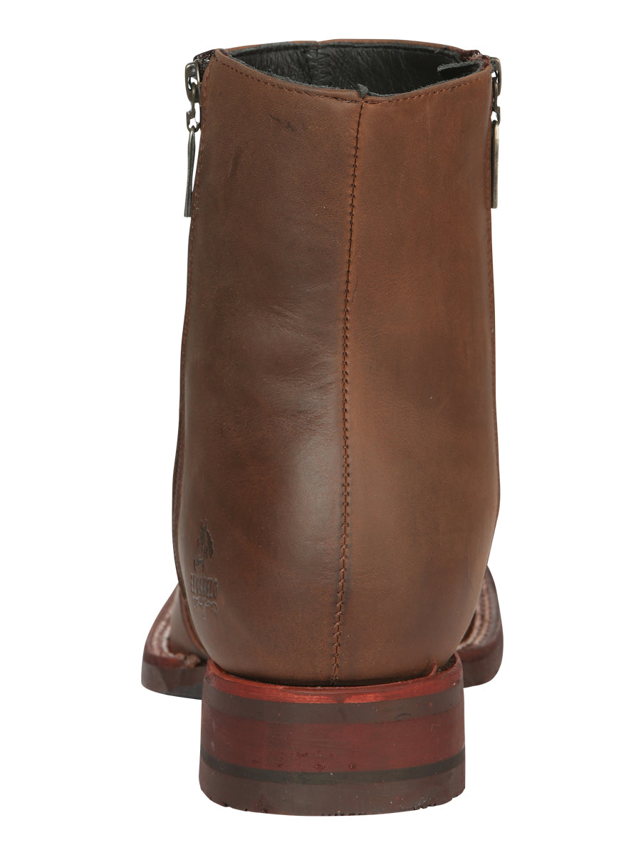 El Canelo Men's Ankle Boots Crazy Leather Wood 45214
