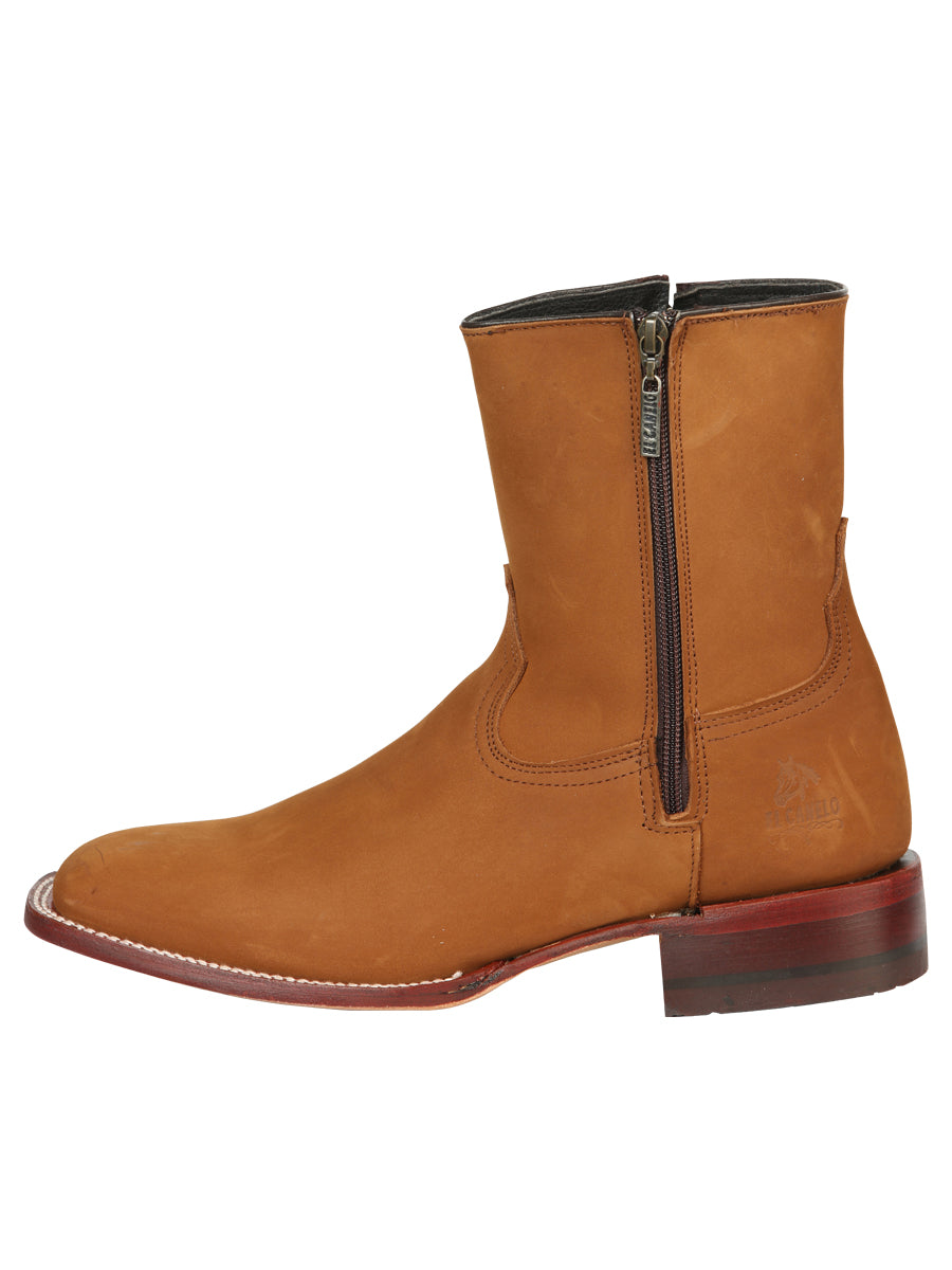 El Canelo Men's Ankle Boots - Nobuck Taupe 45215