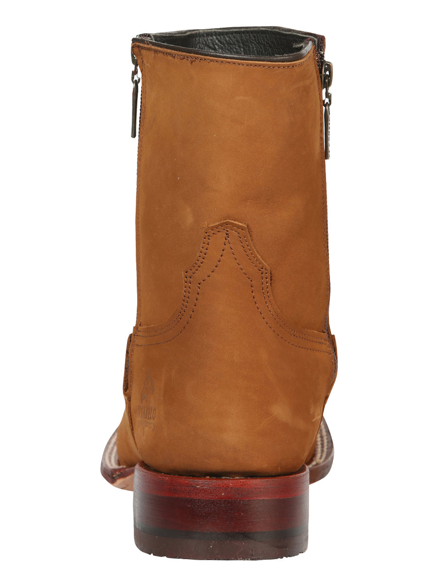 El Canelo Men's Ankle Boots - Nobuck Taupe 45215