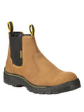 ProCliff Slip-On Steel Toe Work Shoes for Men – Nubuck Maple, Made in Mexico 45284