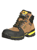 ProCliff Steel Toe Work Shoes for Men – Nubuck Maple, Lace-Up, Made in Mexico 45286