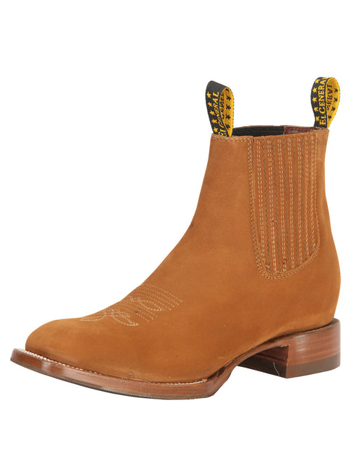 El General Men's Ankle Boots Nobuck Oro Viejo 45337