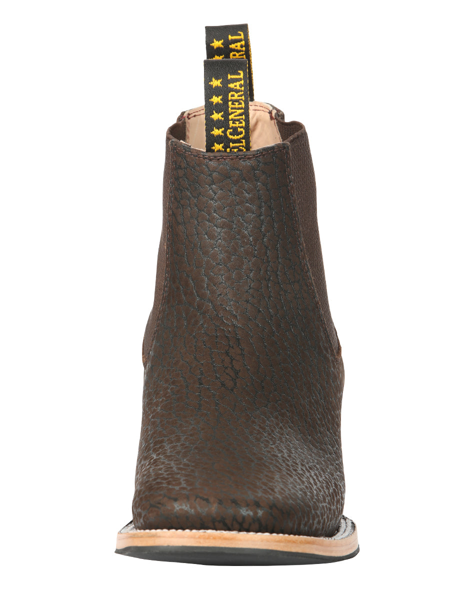El General Men's Ankle Boots - Bull Shoulder Leather Moka 45341