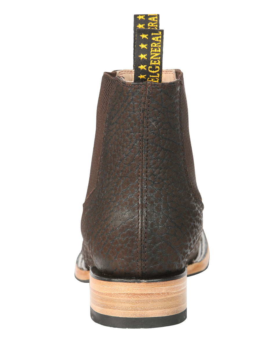El General Men's Ankle Boots - Bull Shoulder Leather Moka 45341