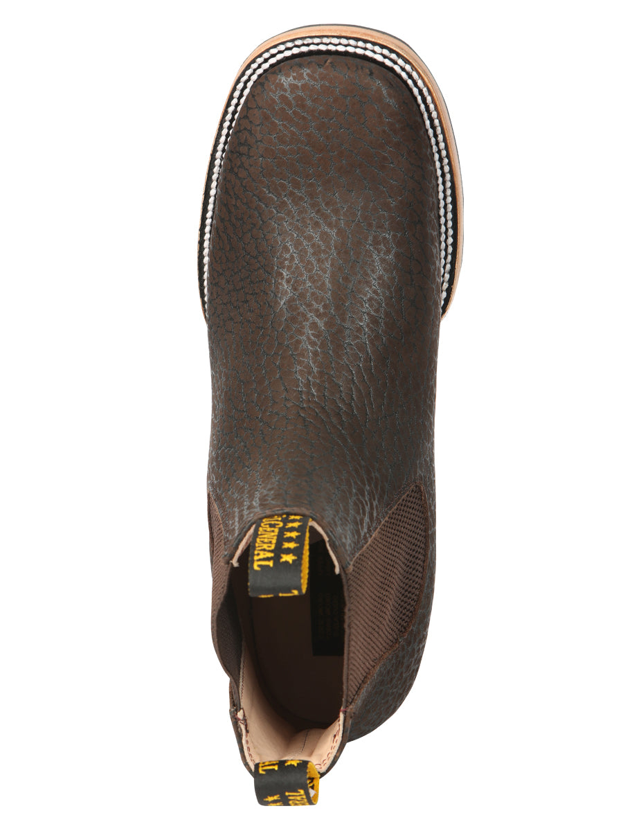 El General Men's Ankle Boots - Bull Shoulder Leather Moka 45341