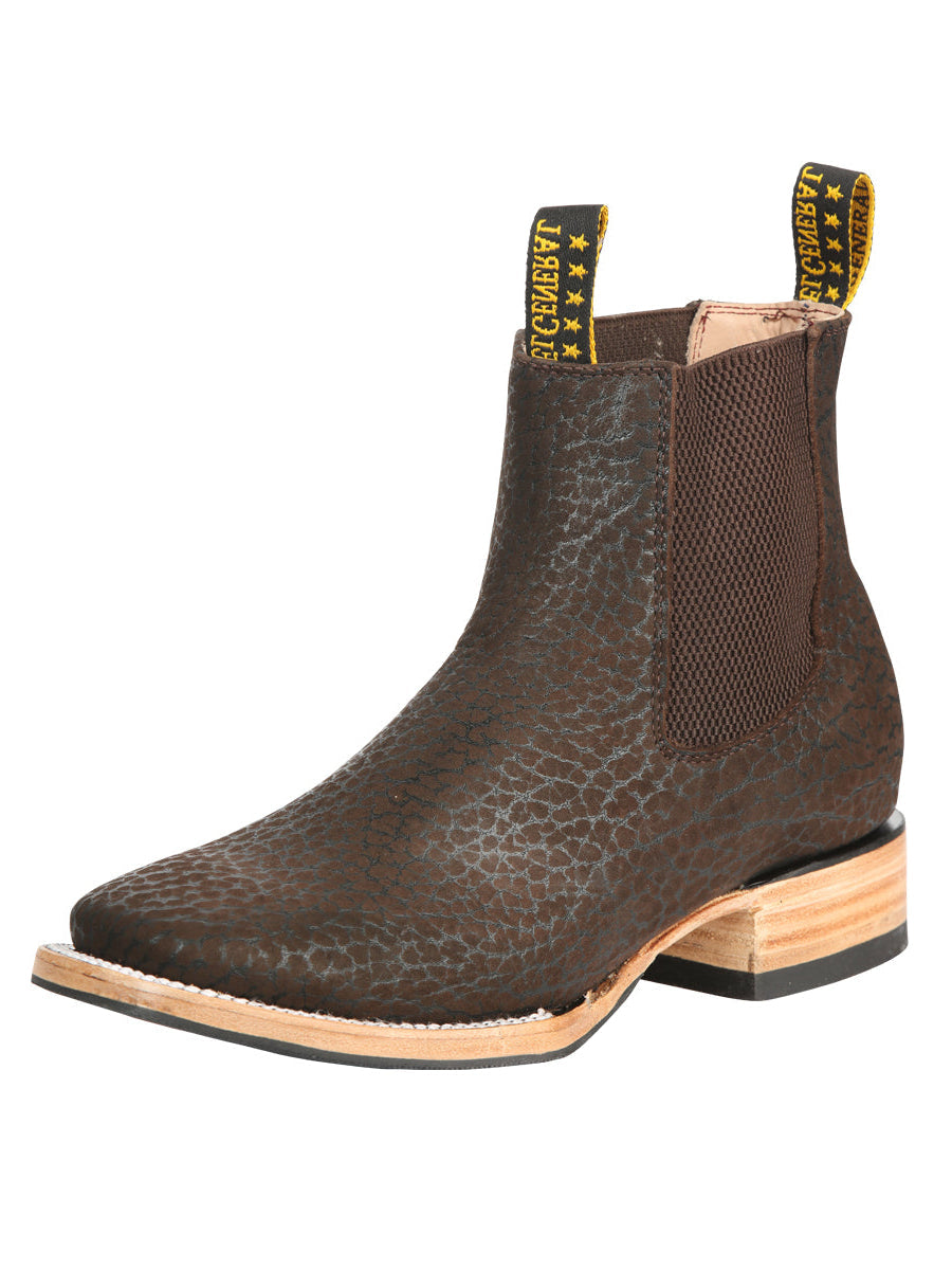 El General Men's Ankle Boots - Bull Shoulder Leather Moka 45341