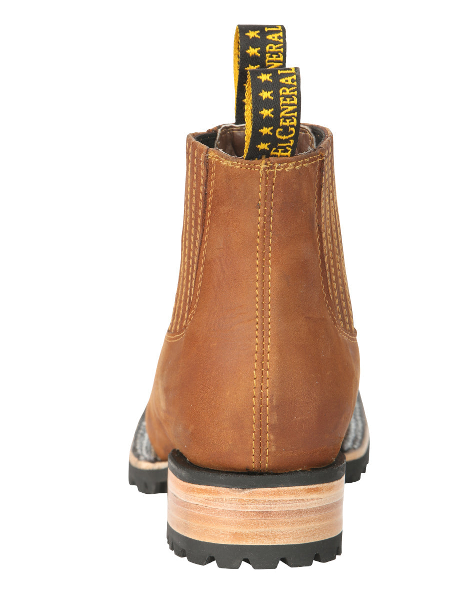 El General Men's Ankle Boots - Crazy Horse Papaya 45342
