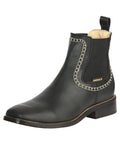 El General Men’s Leather Ankle Boots - Black 45420